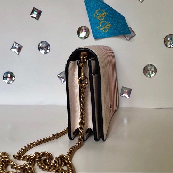 COACH💎CALLIE OMBRÉ QUILTED CALF LEATHER CROSSBODY - Picture 3 of 7